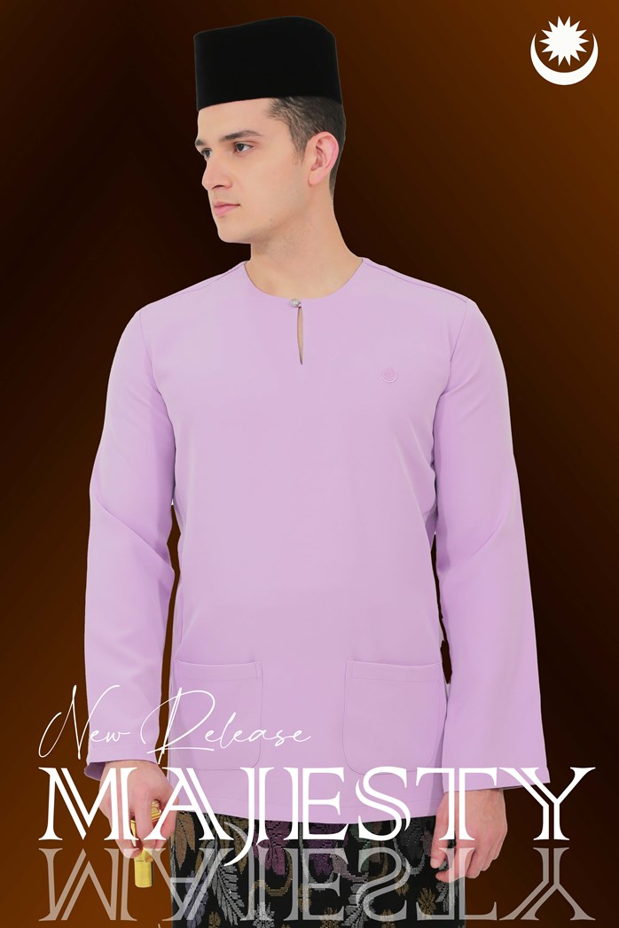 BAJU MELAYU MAJESTY 2024 (LILAC) M06 | Eastana Exclusive