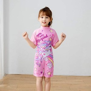 ©  21391-3.   KIDS SWIMMING SUIT  [ UNICORN STAR  ]  SIZE M-2XL