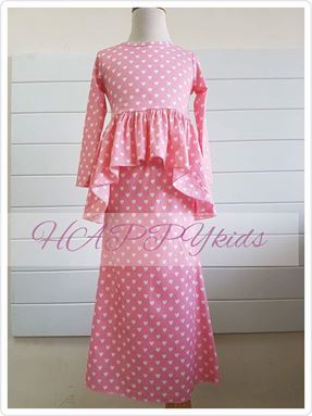 @  HAPPYKIDS PEPLUM  SEDONDONG  SET  3 ( SIZE 1Y-12Y. & ADULT ).
