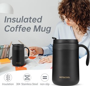 Coffee Cup Thermal 500ml Stainless steel Thermal Flask Bottle