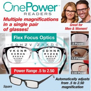 One Power Readers Auto Adjusting Reading Glasses Unisex