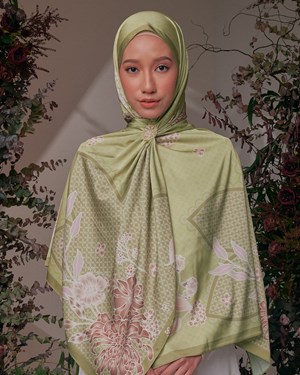 NOSTALGIA RAYA SHAWL: BUNGA BULUH