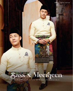 BAJU MELAYU MAGNIFICENT 4.0 (PASTEL YELLOW) C12