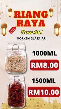 KORKEN GLASS JAR