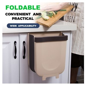 Foldable Dustbin Folding Waste Bin Extra Large Cabinet Door Hanging Trash Garbage