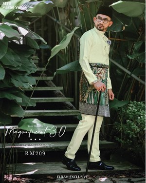 BAJU MELAYU MAGNIFICENT 3.0 (PASTEL YELLOW)