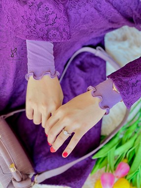 MEDINA HANDSOCKS - DUSTY PURPLE