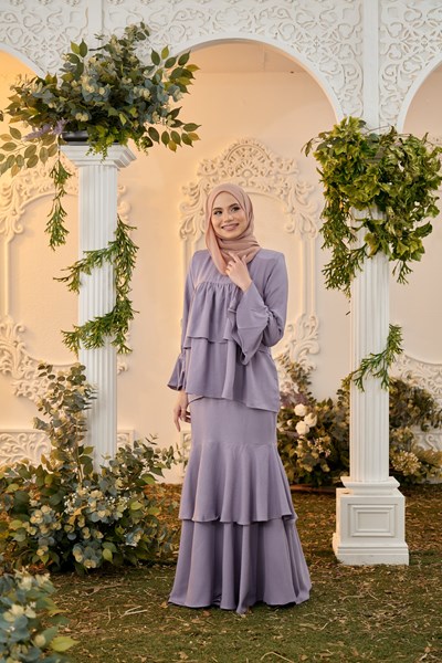 SALOMA KURUNG DUSTY PURPLE