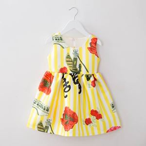 @ CT 1610 TONG TONG MI YELLOW FLOWER DRESS ( D2441016P ). SIZE 110-140