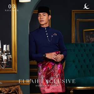 BAJU MELAYU ULTIMATE 2.0 (NAVY BLUE) C3