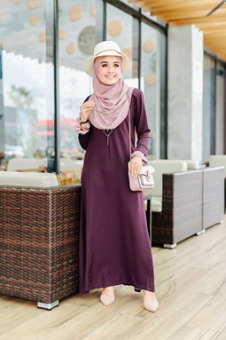 JUBAH AISYA YASMEEN PURPLE