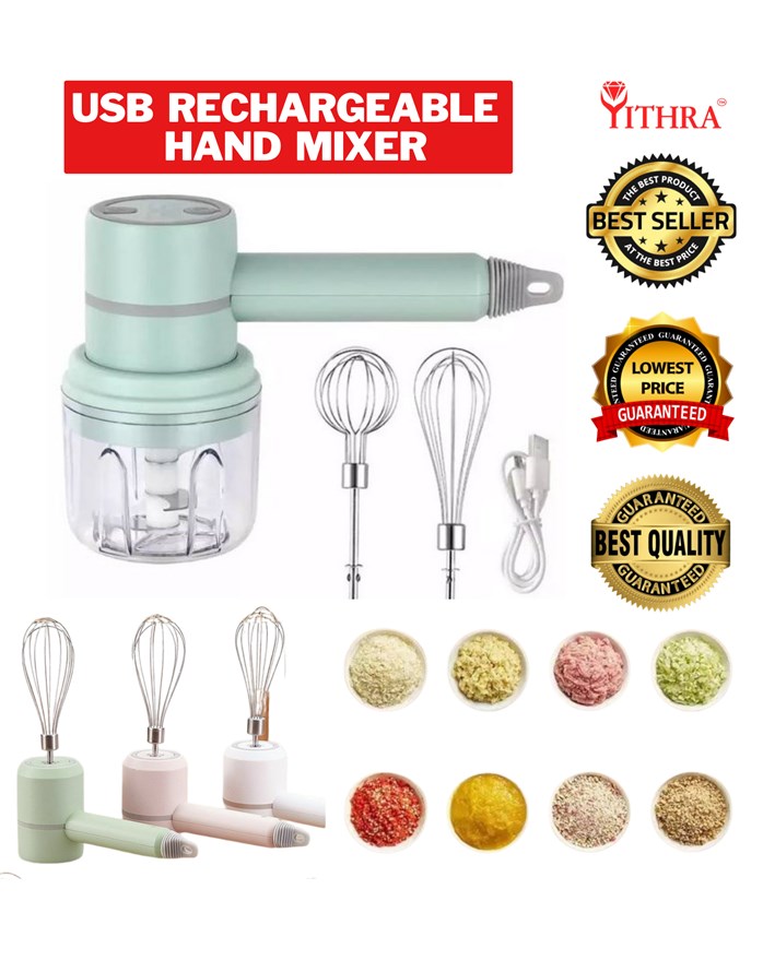 3-in-1 wireless electric hand mixer usb