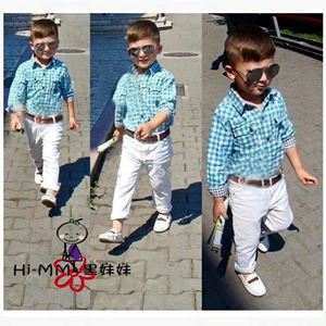 @  S05342 CREAKER BLUR TOP + WHITE PANT. ( SIZE 6Y )