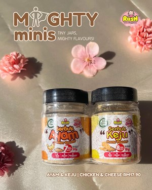 RUSH BABY MIGHTY MINIS - CHICKEN (20G) & CHEESE (18G)