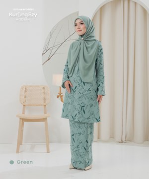 MODERN KURUNG EZY IRONLESS IN GREEN