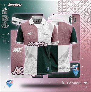 JERSEY MK PUTIH HIJAU PINK