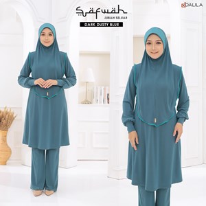 JS SAFWAH DARK DUSTY BLUE