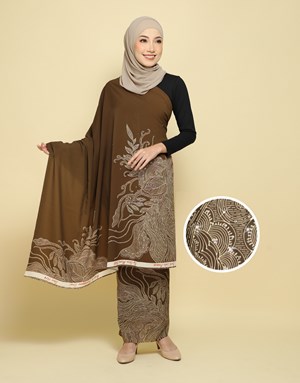 BATIK LUKIS PREMIUM With Diamond DYH 03 in Dark Olive