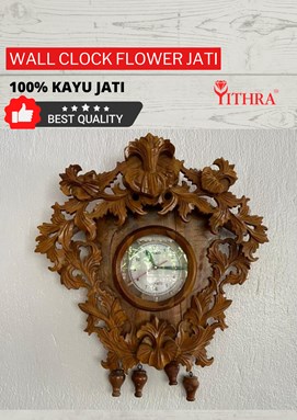 WALL CLOCK FLOWER JATI