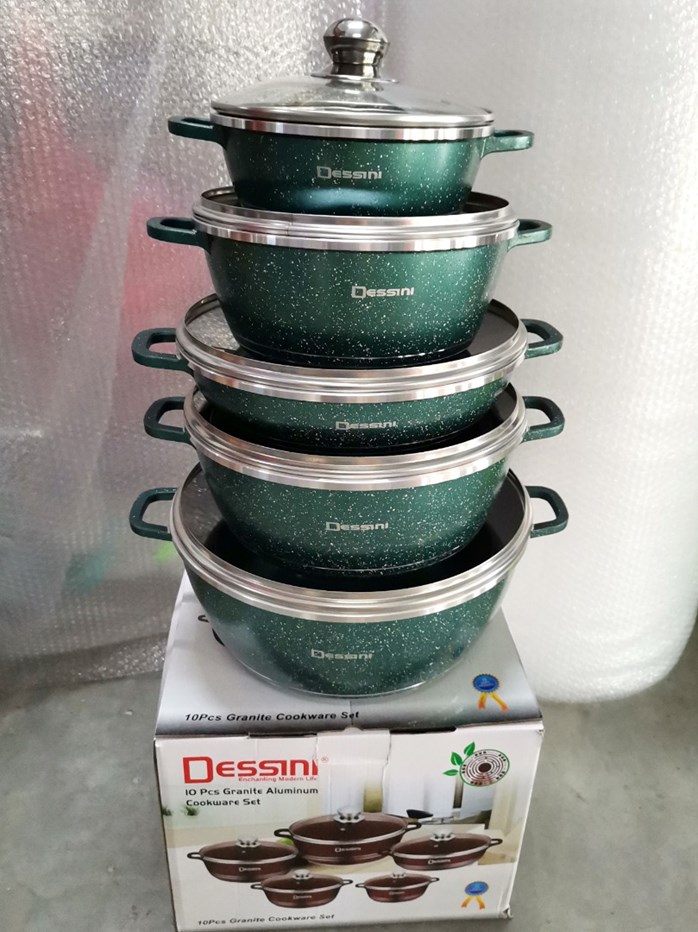 Dessini Cookware set 10pcs Dessini Set periuk full glass ivea online