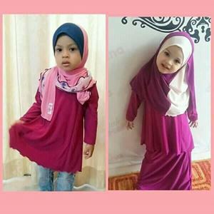 Kids Kurung Arrini ( Royal Purple) - XL sahaja