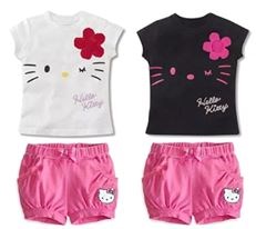 HELLO KITTY GIRL SET ( SIZE 100-140 )
