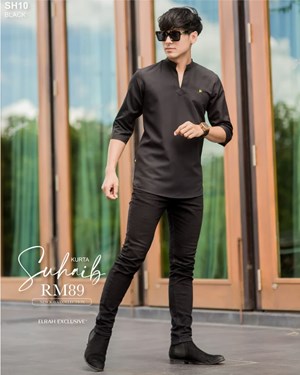 KURTA SUHAIB ELRAH EXCLUSIVE (LENGAN TIGA SUKU)