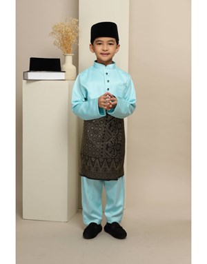 BAJU MELAYU MUHAMMAD JUNIOR K12 AQUA BLUE