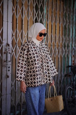 ZEINAB BATIK TOP ( Classic Flower ZT040 )