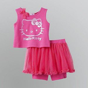 @  G071/14 KITTY PINK 2 PCS SET (  Top + Pants ). SIZE 130