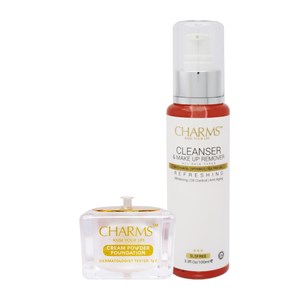 COMBO FOUNDATION ANGEL  WHITE DOLLY + CLEANSER & MAKEUP REMOVER