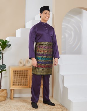 BAJU MELAYU TRADITIONAL ADAM K1 INDIGO