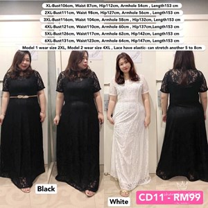 CD11 Ready Stock *Bust 42 to 51 inch/ 106-131cm