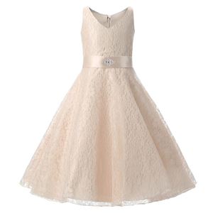 @  Girls Lace Princess Dress - CHAMPAGNE  ( SZ 130-160 )