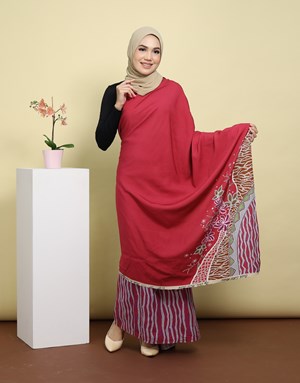 BATIK LUKIS MODEN LZ 07 in Red