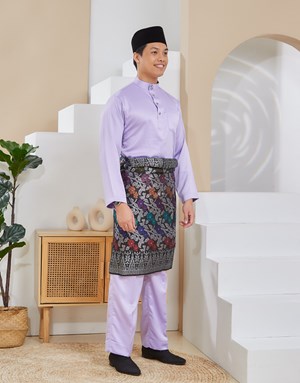 BAJU MELAYU TRADITIONAL ADAM K30 SOFT PURPLE