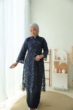 Kebaya Puteri Gunung Aisah  - Navy