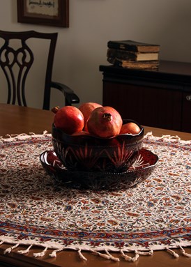 Alas Meja Premium Hand-made Round 100cm