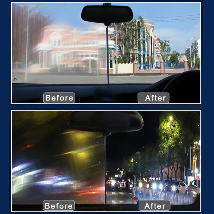 Remove car glass oil film #car #glass #carglass #remove#tiktokmademebu