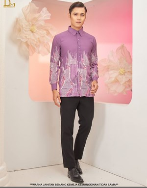 🔥[PROMO RM69] Couple Set Baju Kurung Airis & Kemeja Batik Luxe R1