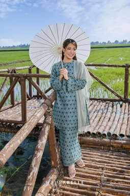 SUTRA KURUNG - ASH GREEN