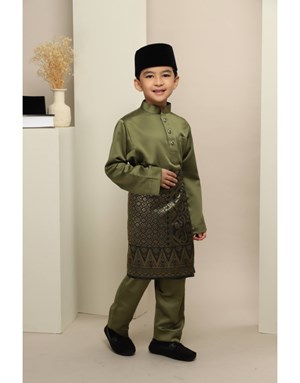 BAJU MELAYU MUHAMMAD JUNIOR K10 OLIVE