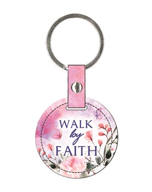 Lux-Leather Keychains(Round)