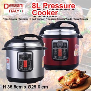 DESSINI ELECTRIC PRESSURE COOKER (8 Liter) Extra Large