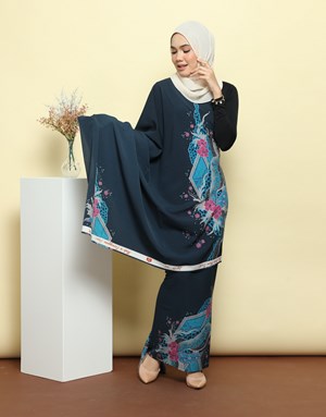 BATIK DM STYLE ZAA 28 in Dark Blue