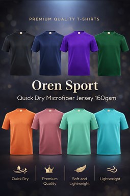 [ORENSPORT] MICROFIBRE SHORT SLEEVE (IPOH READY STOCK)