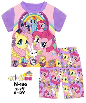 @  N-136  AILUBEE PONY CASUAL  WEAR ( 2-12Y )
