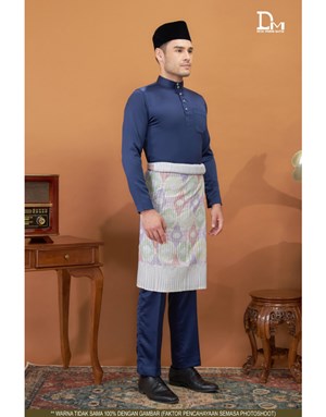 BAJU MELAYU MODERN MUHAMMAD K8 DARK BLUE