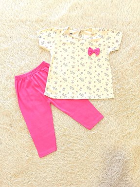 [SIZE 24/30] Baby Girl Set : UNICORN CUPCAKE WHITE WITH PINK PANT (12m - 36m) SDM