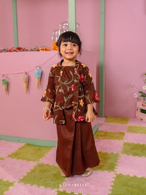 CHE ROSE KEBAYA KIDS - MAHOGANY